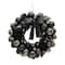 21" Black, Silver & Gold Ornament Wreath with Bow by Ashland®